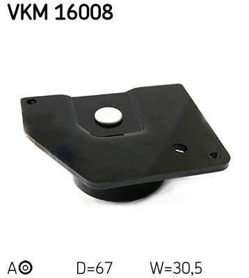 Galet tendeur de courroie de distribution (Galet tendeur de courroie crantée) SKF ref. VKM 16008